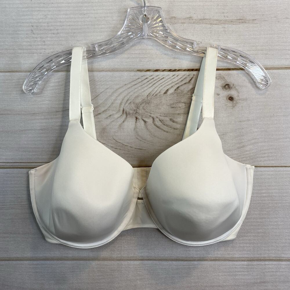 Warners Bra 40DD Full Coverage All You Need White Underwire Lightly Padded Comfy